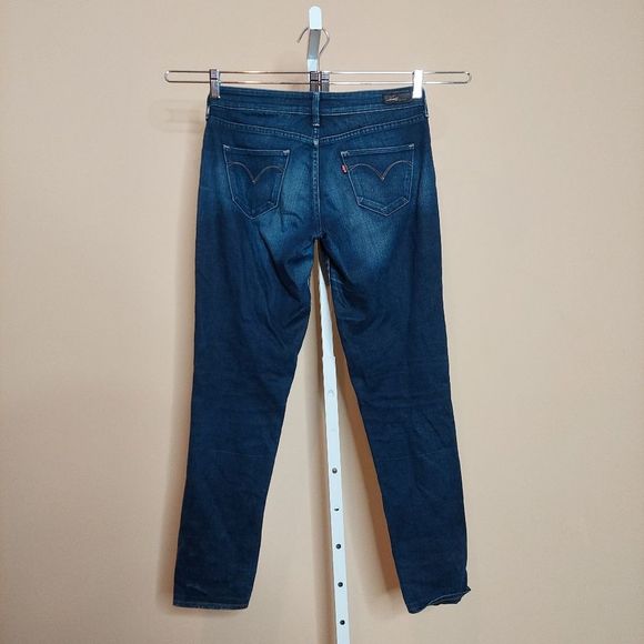 Levi's Dark Wash Skinny Jeans w Pockets 27 GUC - Picture 3 of 16